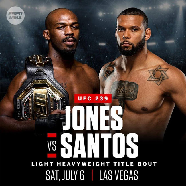 UFC 239 Jones vs Santos